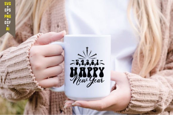 54321 Happy New Year Graphics for T-Shirt Designs
