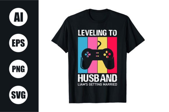 Bachelor Party Retro Wavy T-Shirt Graphics