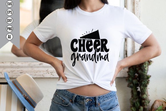 Cheer Grandma Graphics for T-Shirt Designs