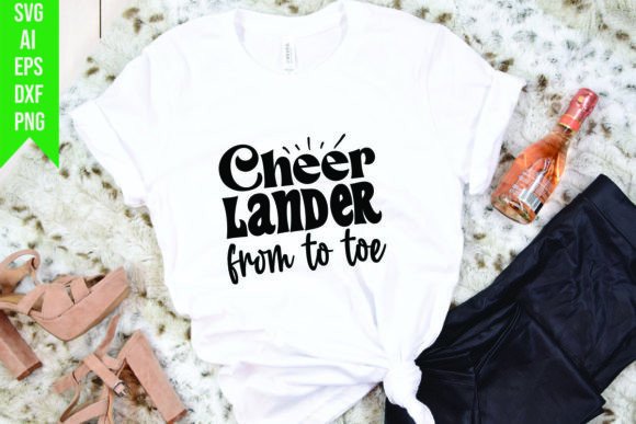 Cheer Lander Graphics for T-Shirt Designs