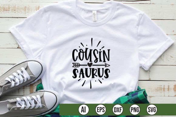 Cousin Saurus Graphics for T-Shirt Designs