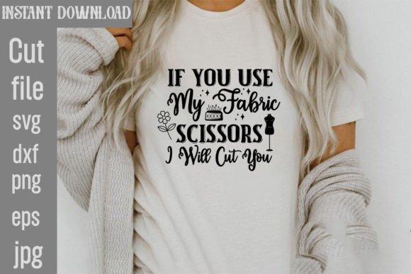 Fabric Scissors Graphics for T-Shirt Designs