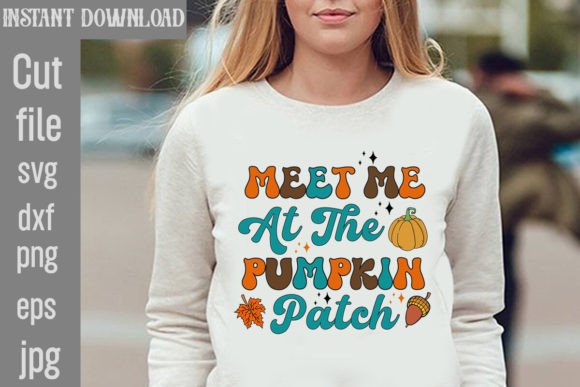 Retro Pumpkin Graphics for T-Shirt Designs