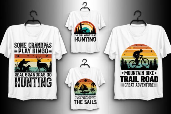 Retro Vintage Sunset T-Shirt Design SVG for Graphics