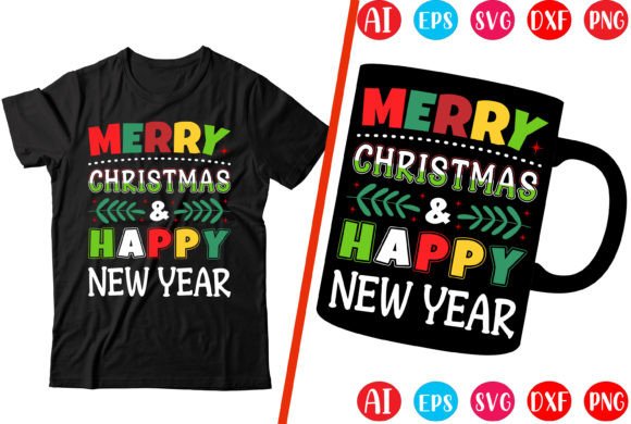 Review: Merry Christmas Happy New Year T-shirt Design