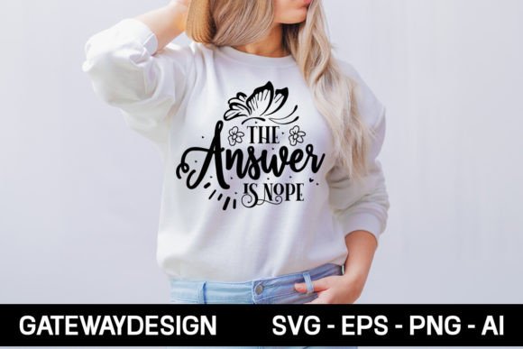 The Answer is Nope: Bold Graphics for T-Shirt Designs